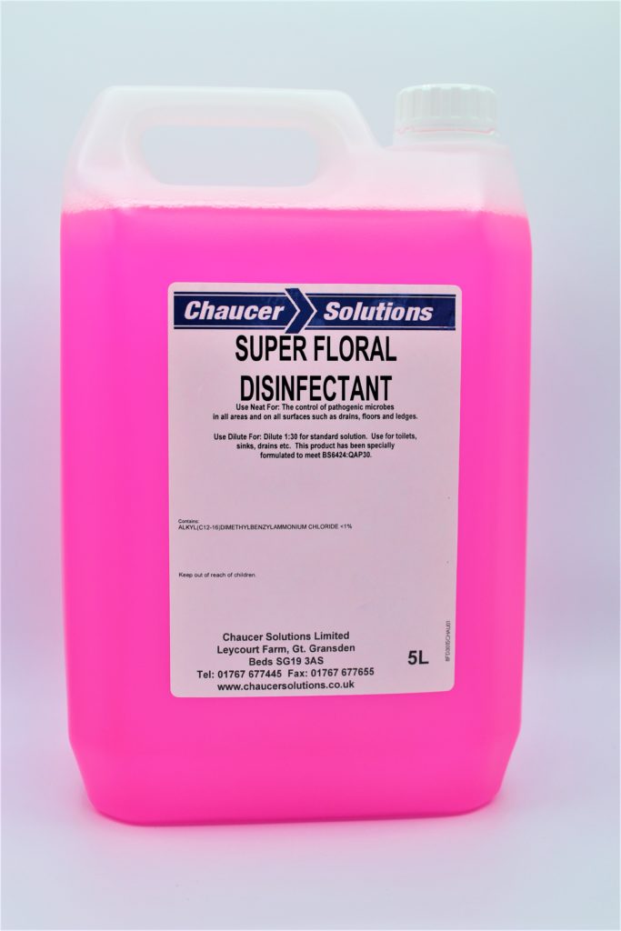 FLORAL DISINFECTANT – 5 LITRES – Chaucer Solutions